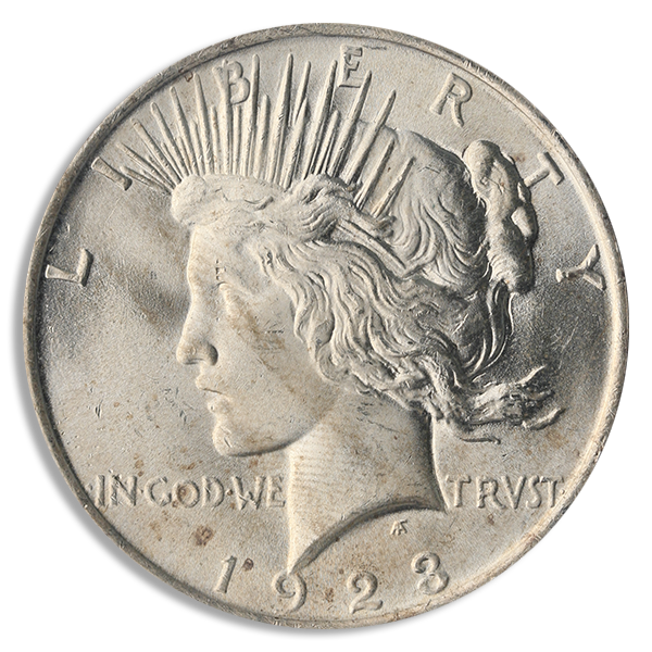 $1 Peace Dollar (Common Date, BU)