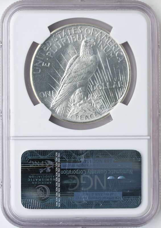 Morgan and Peace $1 Set NGC MS63 (Dates/Types Vary)