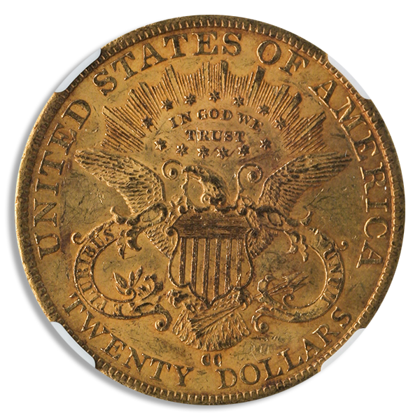1884-CC $20 Liberty NGC AU58 CAC