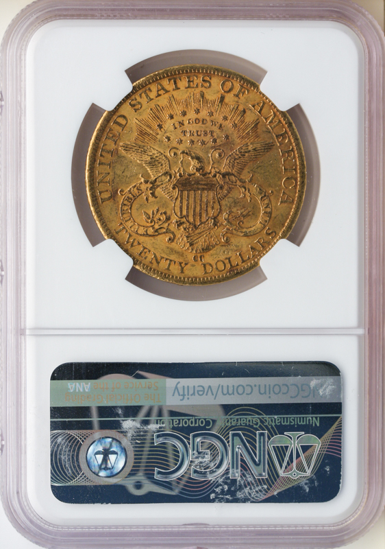 1884-CC $20 Liberty NGC AU58 CAC 1884-CC $20 Liberty NGC AU58 CAC