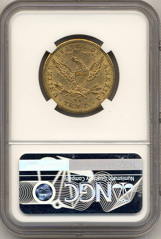 1891-CC $10 Liberty NGC MS61 CAC 1891-CC $10 Liberty NGC MS61 CAC