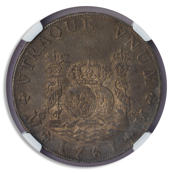 1761 8 Reales Mexico Pillar $1 NGC AU58 1761 8 Reales Mexico Pillar $1 NGC AU58