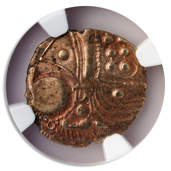 Gaul Stater Aulerci Eburovices NGC ChXF Str:5 Srf:4 3.18g Gaul Stater Aulerci Eburovices NGC ChXF Str:5 Srf:4 3.18g