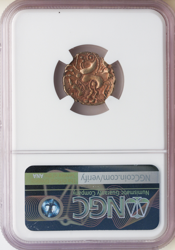 Gaul Stater Aulerci Eburovices NGC ChXF Str:5 Srf:4 3.18g Gaul Stater Aulerci Eburovices NGC ChXF Str:5 Srf:4 3.18g