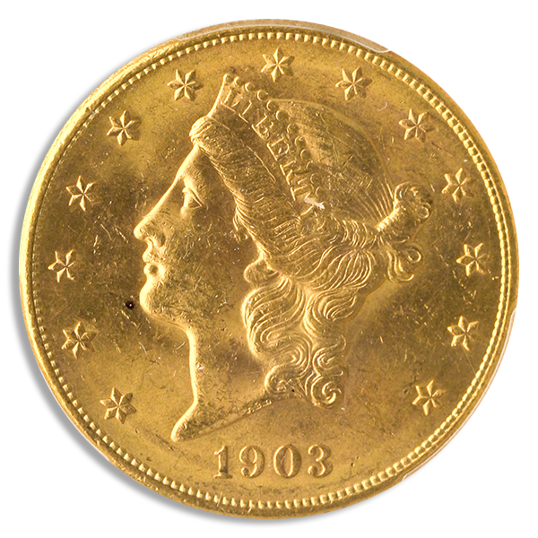 1903-S $20 Liberty PCGS MS63 CAC