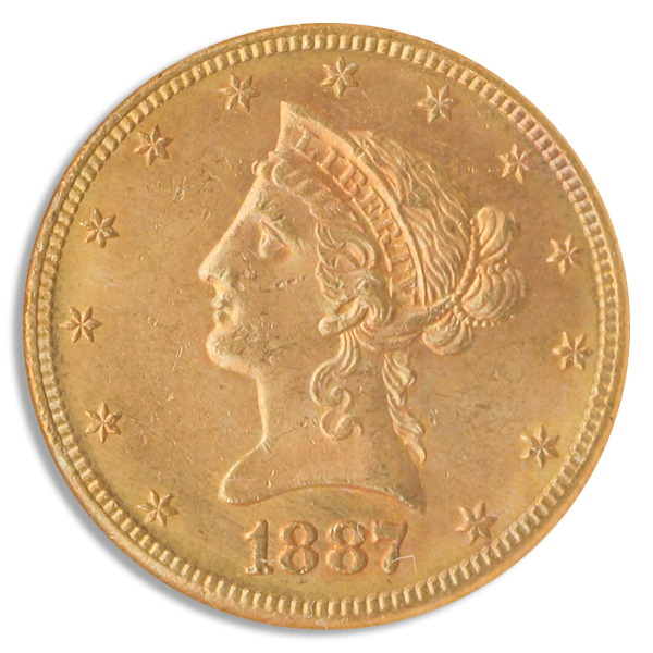 1887-S $10 Liberty NGC MS63