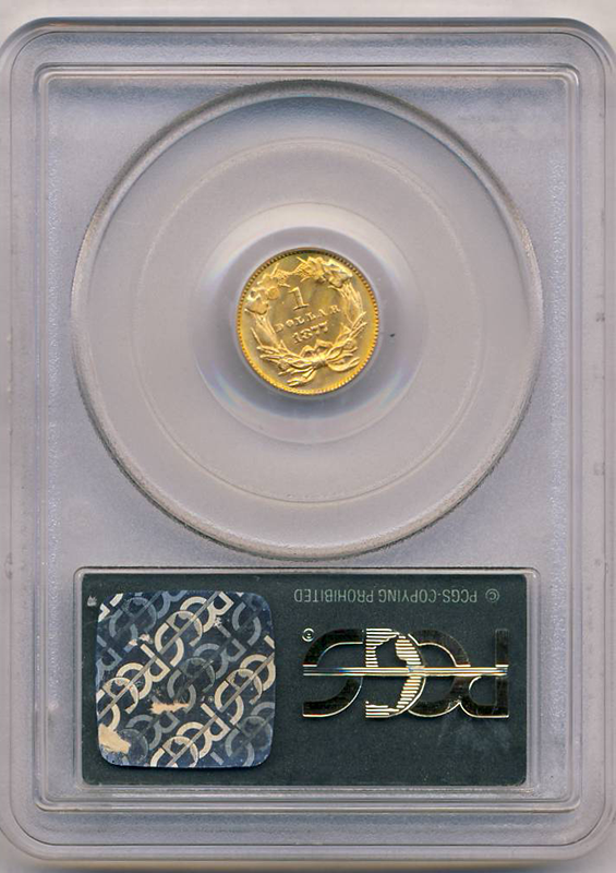 1877 $1 Gold Type 3 PCGS MS68 CAC 1877 $1 Gold Type 3 PCGS MS68 CAC