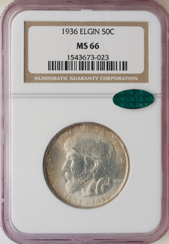 1936 Elgin Half Dollar NGC MS66 1936 Elgin Half Dollar NGC MS66