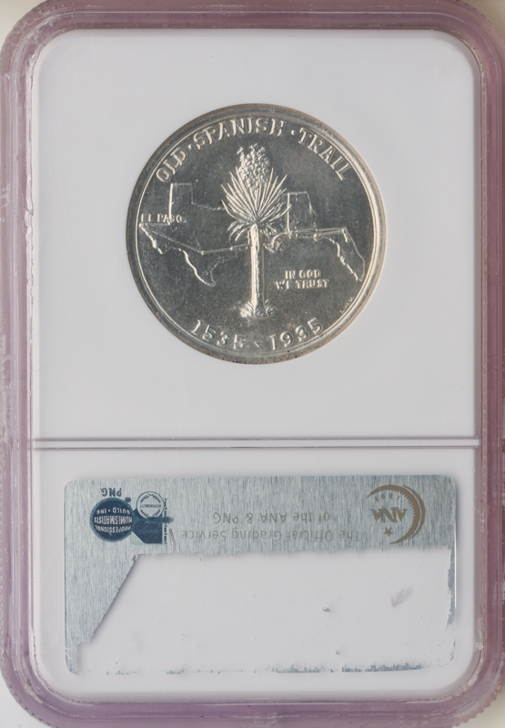 1935 Old Spanish Trail Centennial Half Dollar NGC MS64 1935 Old Spanish Trail Centennial Half Dollar NGC MS64