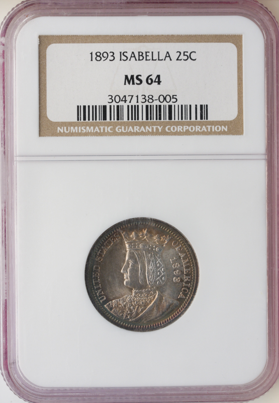1893 Isabella Quarter NGC MS64 1893 Isabella Quarter NGC MS64