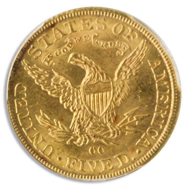 1891-CC $5 Liberty PCGS MS64 CAC 1891-CC $5 Liberty PCGS MS64 CAC