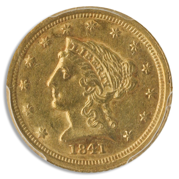 1841-C $2.50 Liberty PCGS AU55 CAC