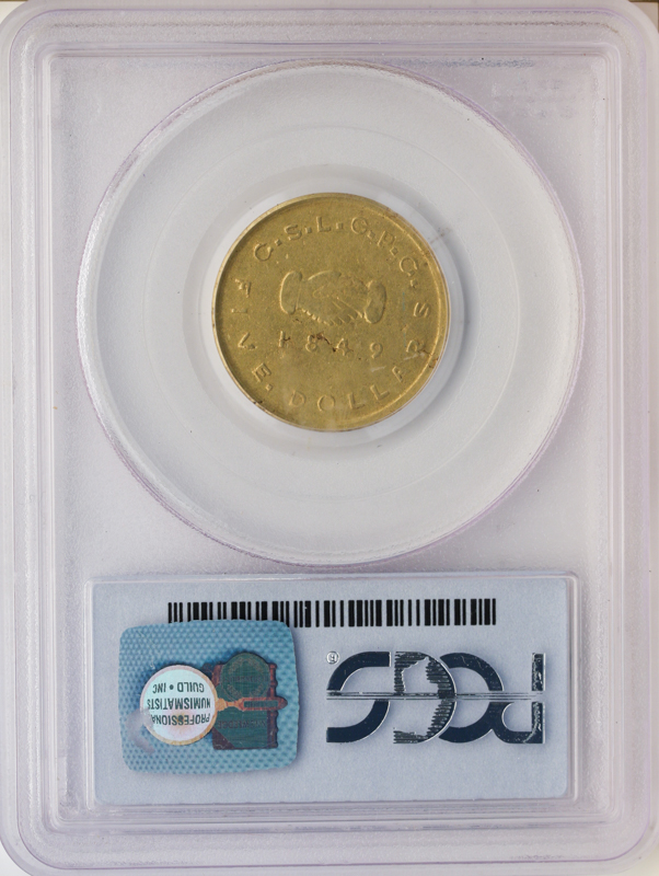 1849 $5 Mormon PCGS XF40 CAC 1849 $5 Mormon PCGS XF40 CAC