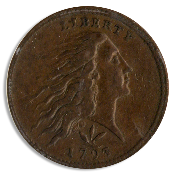 1793 Wreath Cent Vine and Bars Edge PCGS XF40 CAC 1793 Wreath Cent Vine and Bars Edge PCGS XF40 CAC