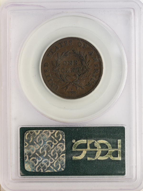 1793 Wreath Cent Vine and Bars Edge PCGS XF40 CAC 1793 Wreath Cent Vine and Bars Edge PCGS XF40 CAC