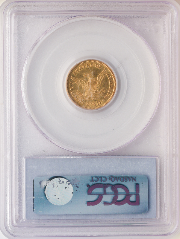 1860 $2.50 Liberty PCGS AU53 CAC 1860 $2.50 Liberty PCGS AU53 CAC