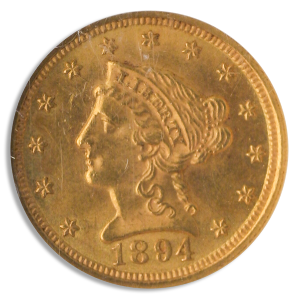1894 $2.50 Liberty NGC MS62