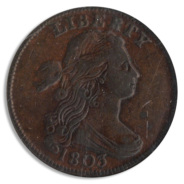 1803 Draped Bust Small Cent Small Fraction NGC XF45 CAC 1803 Draped Bust Small Cent Small Fraction NGC XF45 CAC