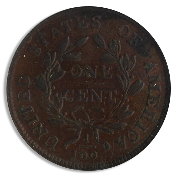 1803 Draped Bust Small Cent Small Fraction NGC XF45 CAC