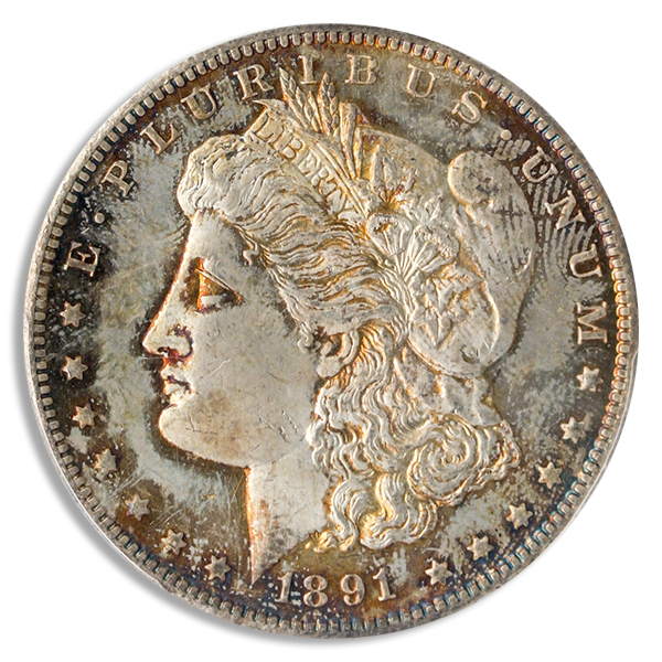 1891-CC $1 Morgan 1891-CC $1 Morgan