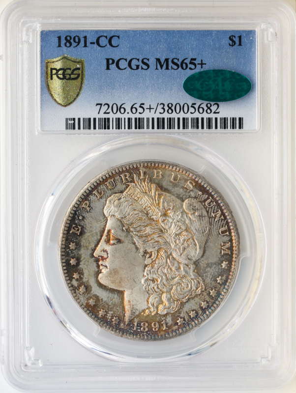 1891-CC $1 Morgan 1891-CC $1 Morgan
