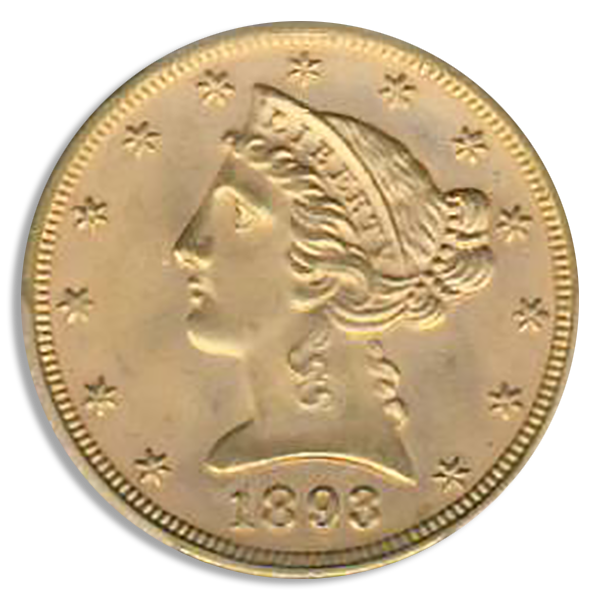 1890 $5 Liberty PCGS MS65 CAC 1890 $5 Liberty PCGS MS65 CAC