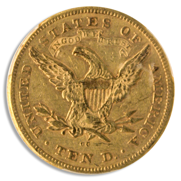 1874-CC $10 Liberty PCGS AU50 CAC 1874-CC $10 Liberty PCGS AU50 CAC