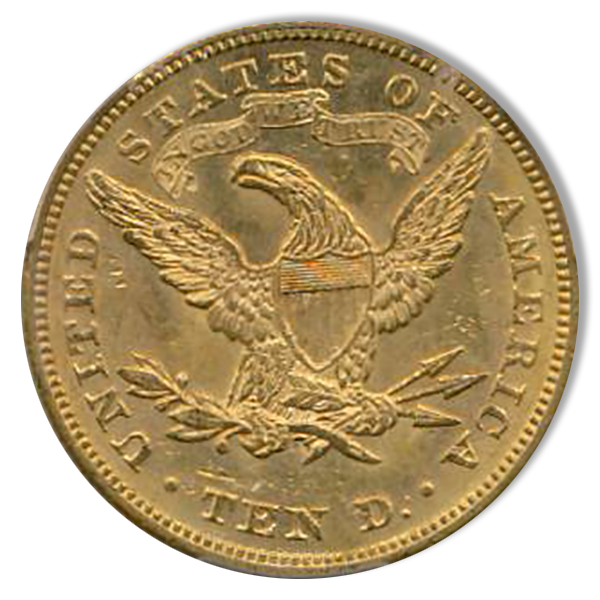 1874 $10 Liberty PCGS MS62 CAC 1874 $10 Liberty PCGS MS62 CAC