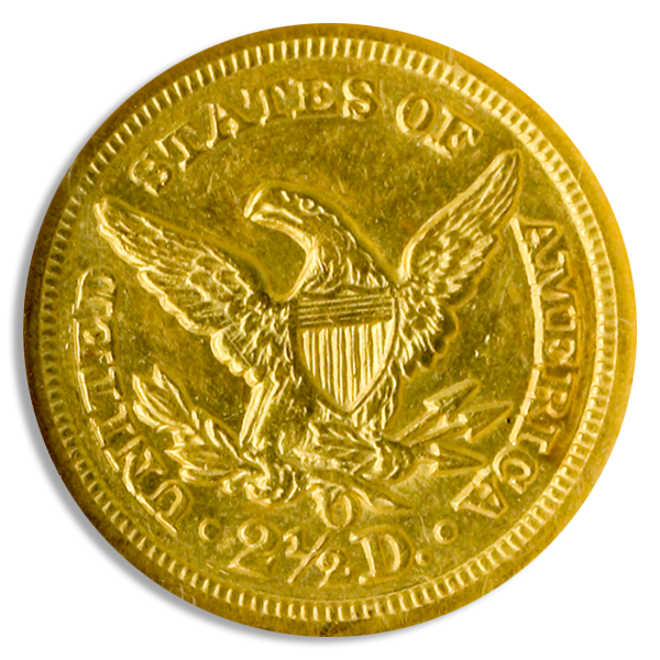 1850-O $2.50 Liberty NGC AU55