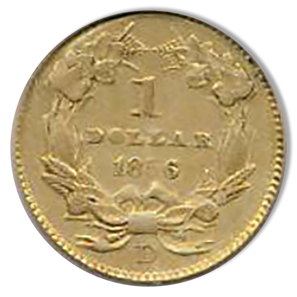 1856-D $1 Indian Princess PCGS XF40 CAC