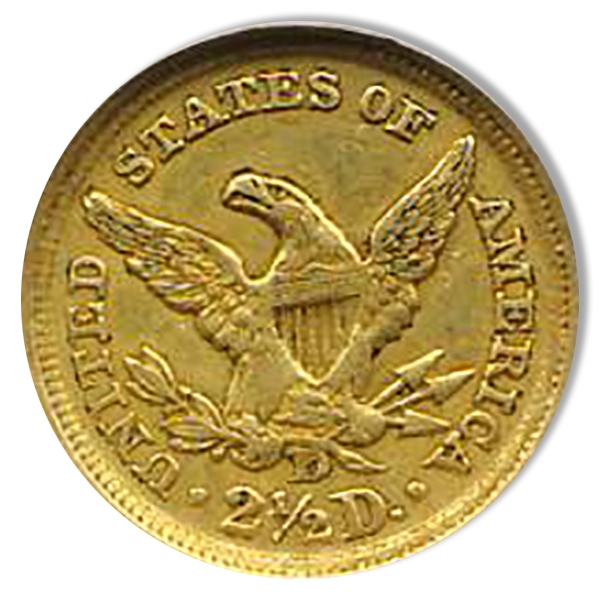 1851-D $2.50 Liberty NGC AU58 CAC