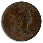 1803 Draped Bust Cent NGC AU53 Brown