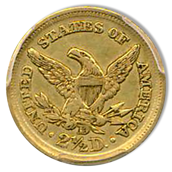 1852-D $2.50 Liberty PCGS Au50 CAC 1852-D $2.50 Liberty PCGS Au50 CAC
