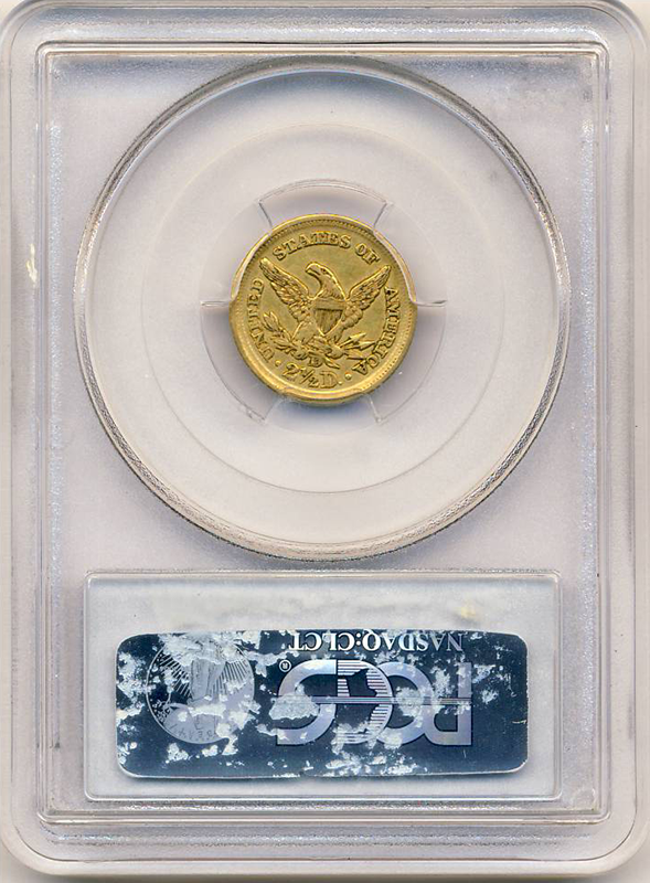 1852-D $2.50 Liberty PCGS Au50 CAC 1852-D $2.50 Liberty PCGS Au50 CAC