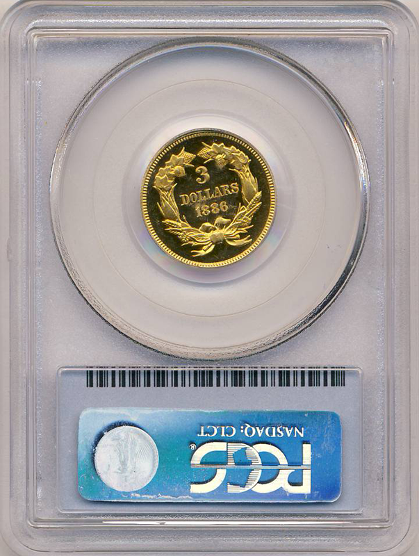 1886 $3 Indian Princess PCGS PR65 Deep Cameo CAC 1886 $3 Indian Princess PCGS PR65 Deep Cameo CAC