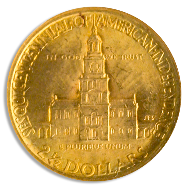 1926 $2.50 Sesquicentennial Gold Commemorative NGC MS64 1926 $2.50 Sesquicentennial Gold Commemorative NGC MS64
