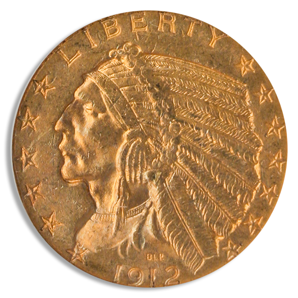 1912 $5 Indian NGC MS63