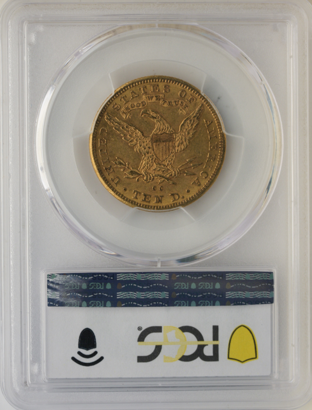 1890-CC $10 Liberty PCGS AU53 CAC