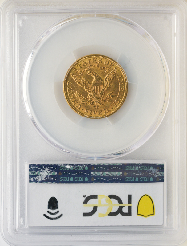 1890-CC $5 Liberty PCGS MS62 CAC 1890-CC $5 Liberty PCGS MS62 CAC