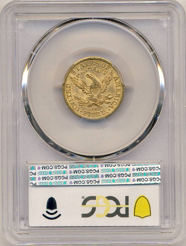 1890-CC $5 Liberty PCGS MS63 CAC 1890-CC $5 Liberty PCGS MS63 CAC