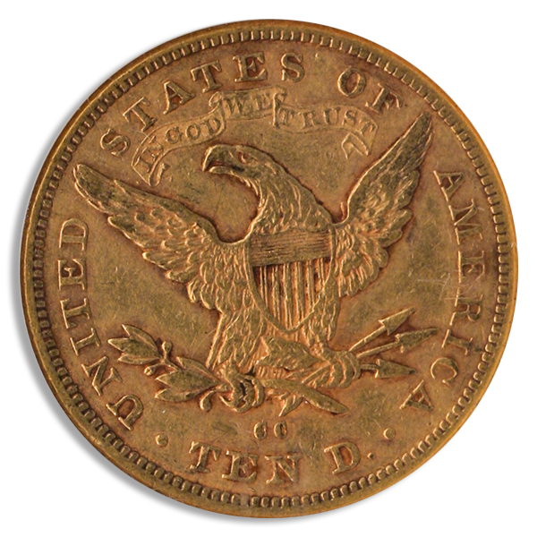 1878-CC $10 Liberty NGC AU53 CAC