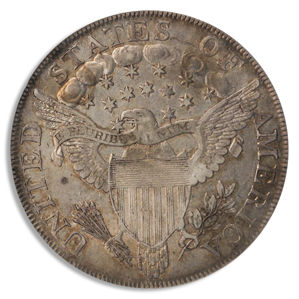 1800 Draped Bust $1 NGC AU55 CAC