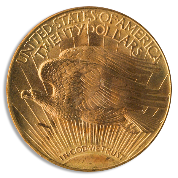 1923-D $20 St. Gaudens PCGS MS66
