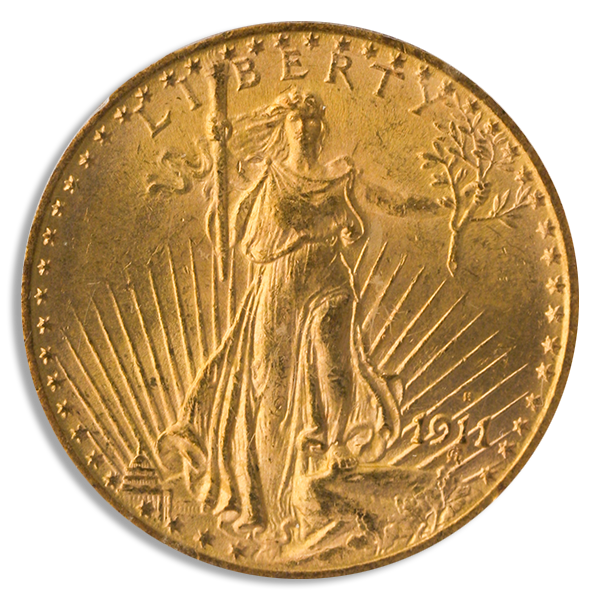 1911-S $20 Saint Gaudens PCGS MS64 CAC