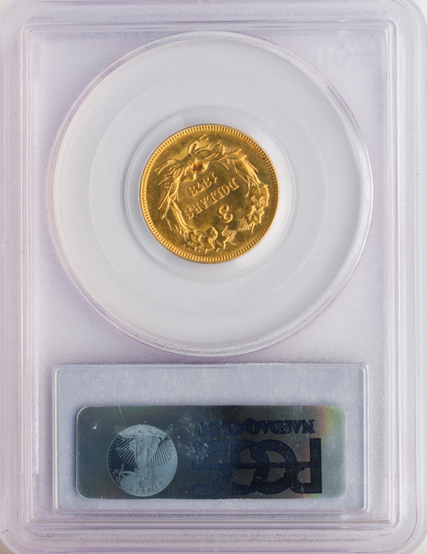 1878 $3 Indian Princess PCGS AU58 CAC 1878 $3 Indian Princess PCGS AU58 CAC