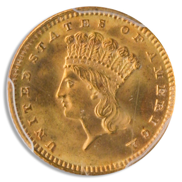 1888 Type 3 Gold $1 PCGS MS66 CAC 1888 Type 3 Gold $1 PCGS MS66 CAC