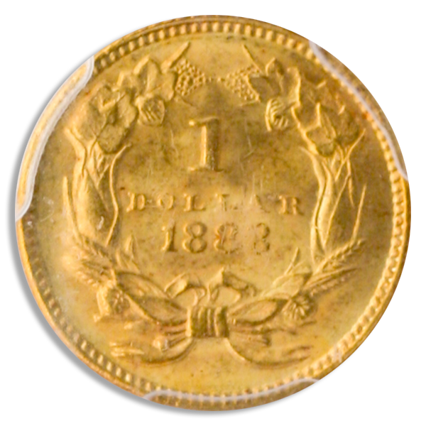 1888 Type 3 Gold $1 PCGS MS66 CAC 1888 Type 3 Gold $1 PCGS MS66 CAC