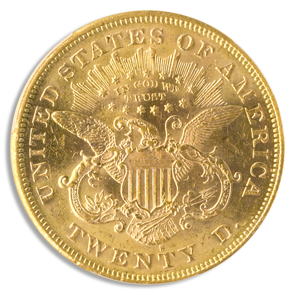1876-S $20 Liberty PCGS MS62 CAC