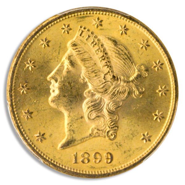 1899-S $20 Liberty PCGS MS63 CAC