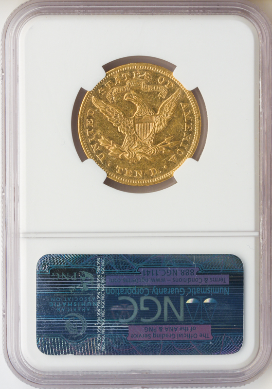 1870-CC $10 Liberty NGC AU53 CAC
